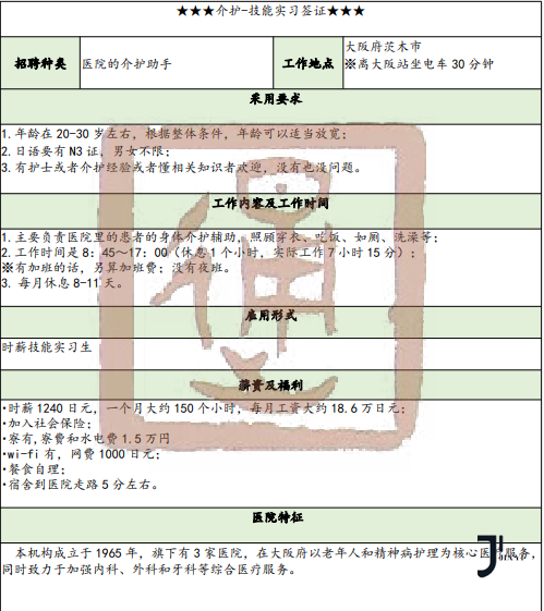 日本工作